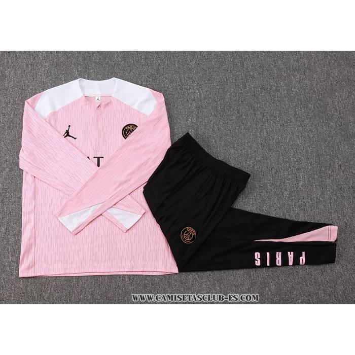 Chandal de Sudadera del Paris Saint-Germain Jordan Nino 24-25 Rosa